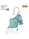 MOLDE BLUSA ASIMETRICA MUJER 2210