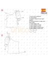 MOLDE BLUSA ASIMETRICA MUJER 2210
