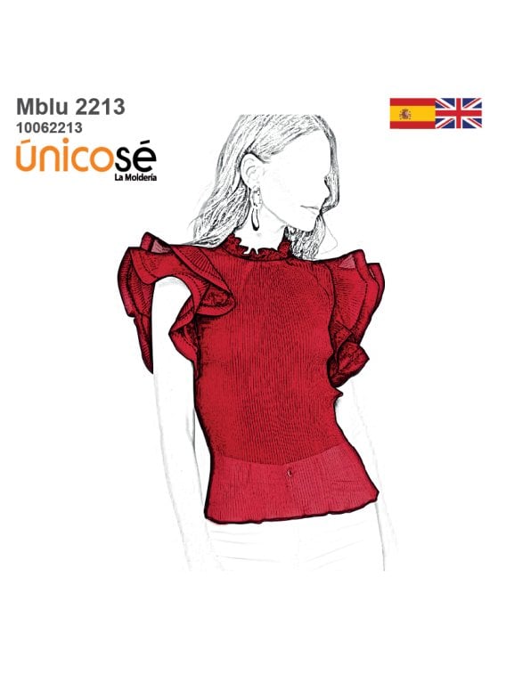 MOLDE BLUSA CERRADA MUJER 2213