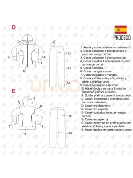 MOLDE: PANTALON BUZO URBANO NIÑO 1703