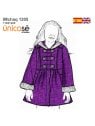 MOLDE CHAQUETA ABRIGO NIÑA 1205