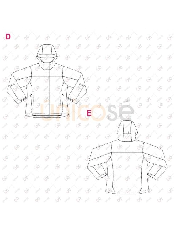 MOLDE CHAQUETA CORTAVIENTO MUJER 2415