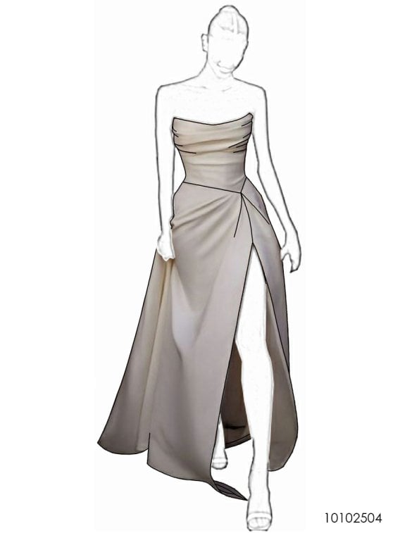 MOLDE VESTiDO NOVIA 2504