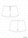 MOLDE SHORT BASICO MUJER 2501 MOLDE SHORT BASICO MUJER 2501