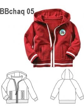 MOLDE: CHAQUETA POLAR NIÑA 1003