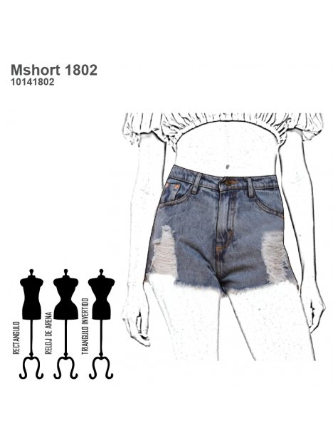 SHORT JEANS MUJER 1802